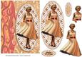 Ladies on Lace Panels - Black & Cream Elegance