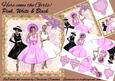 Here Come the Girls! Pink, White & Black 8x8 Mini Kit