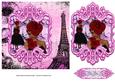 Paris Chic 3 Quick Card with Panel and Sentiment Tag