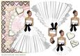 Special Occasion White Gown Shaped Card