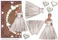 Special Occasion Summer Floral Dress Shaped Card