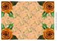 Golden Flowers Golden Rose Corners Background