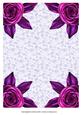Purple Lace Purple Rose Corners Background
