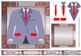 So Smart! Framed Jacket & Tie Birthday Card with decoupage (blue)