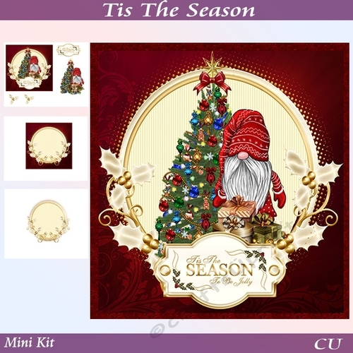 Tis The Season Mini Kit with Decoupage