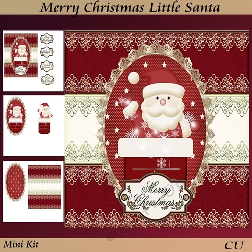 Merry Christmas Little Santa Mini Kit