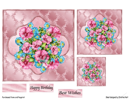 Birthday Floral Toppers