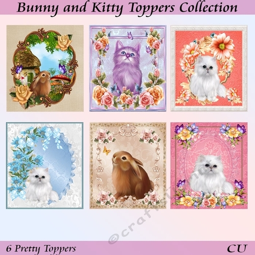 Bunny and Kitty Toppers Collection