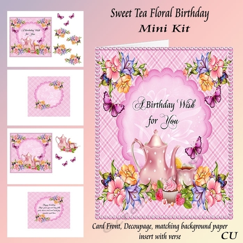 Sweet Tea Floral Birthday Mini Kit