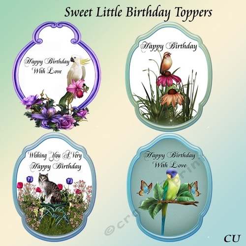 Sweet Little Birthday Toppers 