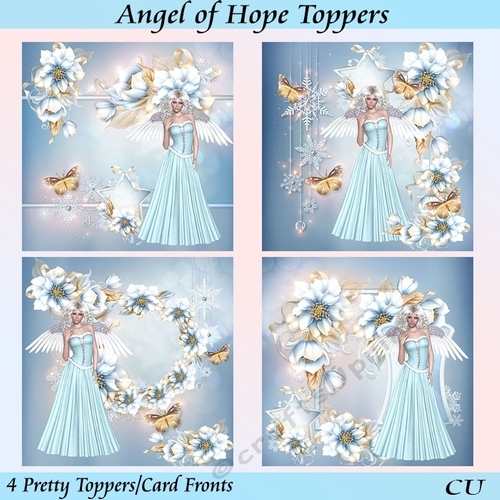 Angel of Hope Toppers/Card Fronts