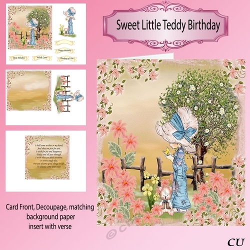 Sweet Little Teddy Birthday Mini Kit