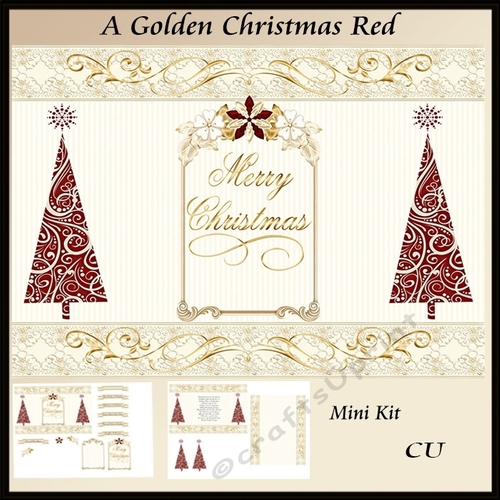 A Golden Christmas Red