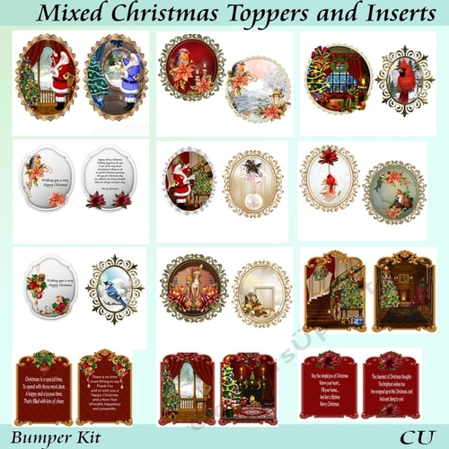 Mixed Christmas Toppers and Inserts Bumper Kit