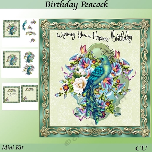 Birthday Peacock Mini Kit