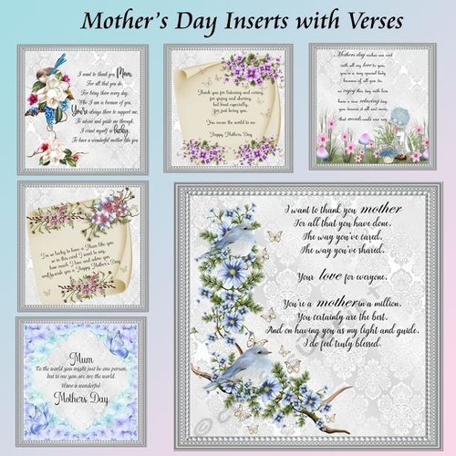 Mothers Day Inserts with Verses Bumper Kit