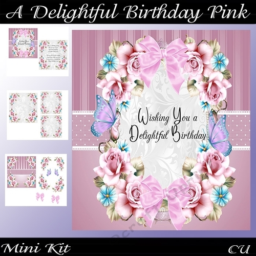 A Delightful Birthday Pink Mini Kit