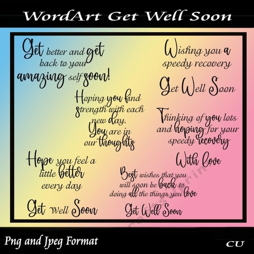 WordArt Get Well Soon