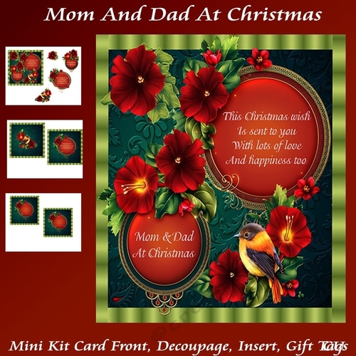 Mom And Dad At Christmas Mini Kit