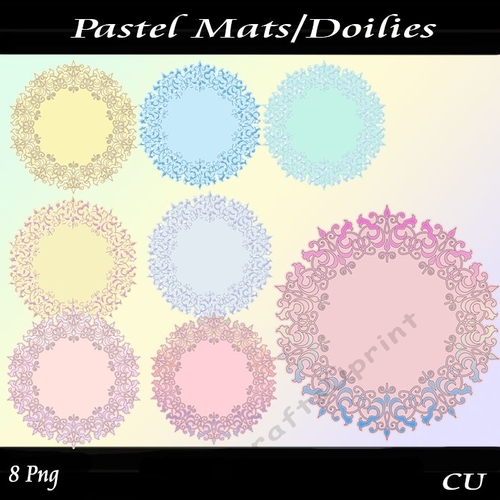 Pastel Mats/Doilies