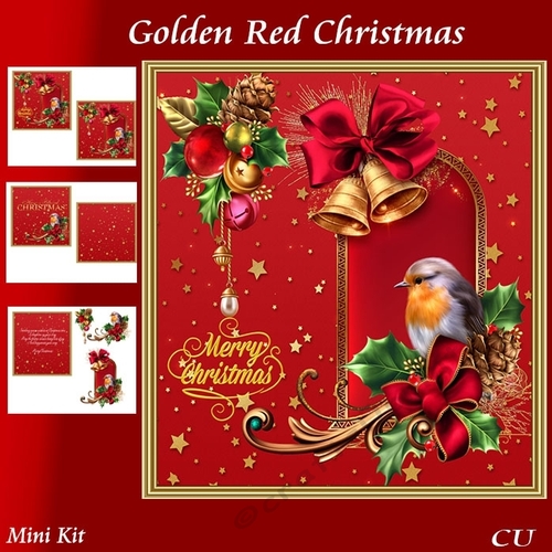 Golden Red Christmas Mini Kit