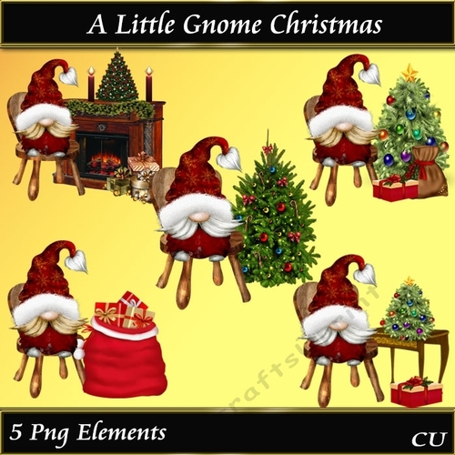 A Little Christmas Gnome Png
