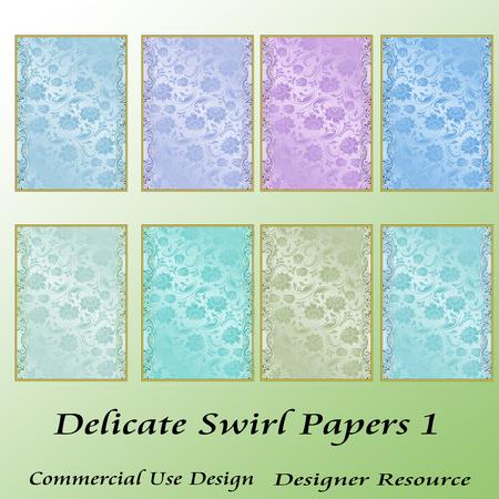 Delicate Swirl Papers 1