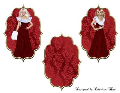 Christmas Lady Toppers