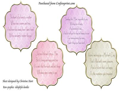 Verses for Cards Mothers Day