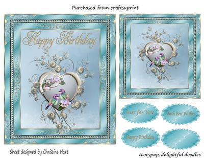 Birthday Bird Blue