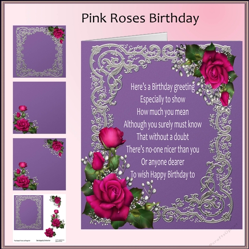 Pink Roses Birthday