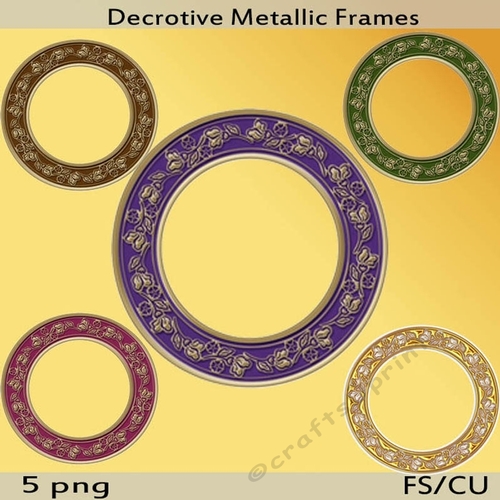 Decortive Metallic Frames