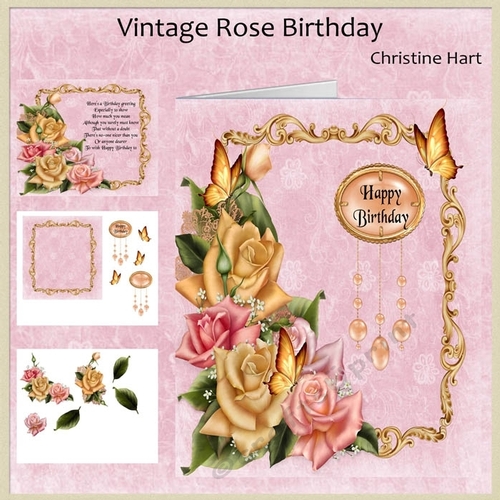 Vintage Rose Birthday