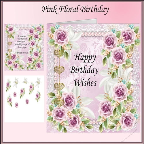 Pink Floral Birthday