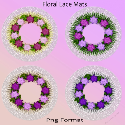 Floral Lace Mats