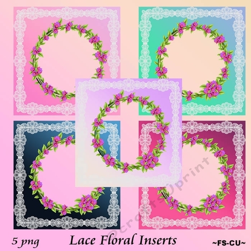 Lace Floral Inserts