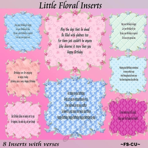 Little Floral Inserts