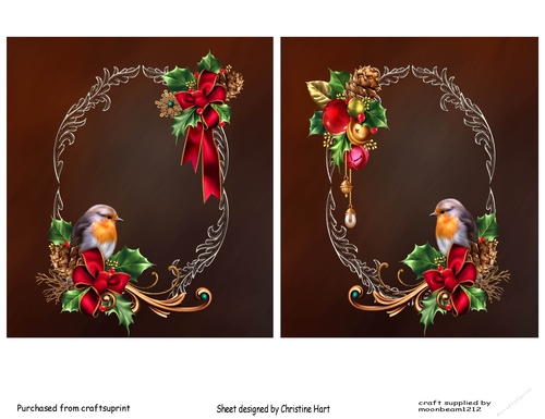 Christmas Robin Toppers