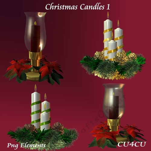 Christmas candles 1