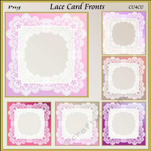 Lace Card Fronts