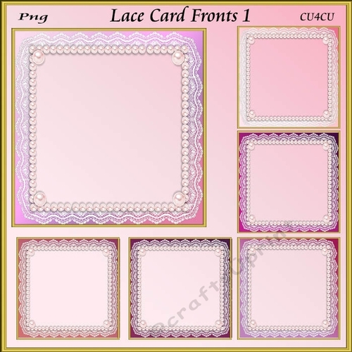 Lace Card Fronts 1