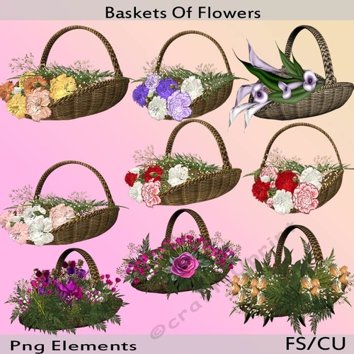 Baskets of Flowers