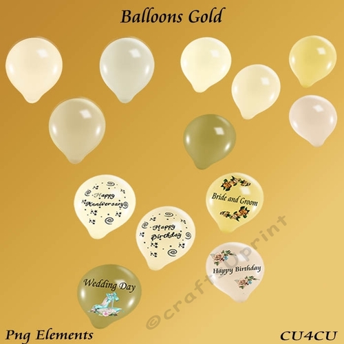Balloons Gold