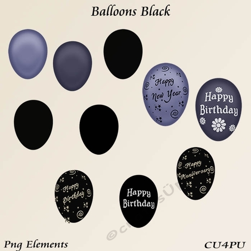 Balloons Black