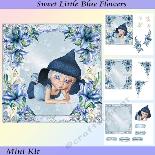 Sweet Little Blue Flowers Mini Kit
