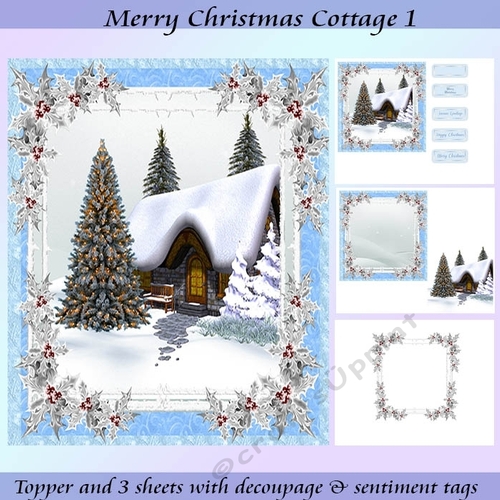 Merry Christmas Cottage 1 Mini Kit