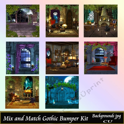 Mix and Match Gothic Bumper kit Backgrounds