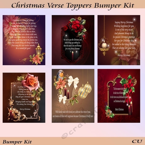 Christmas Verse Toppers Bumper Kit
