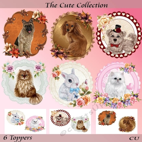 The Cute Collection Toppers/Card Fronts