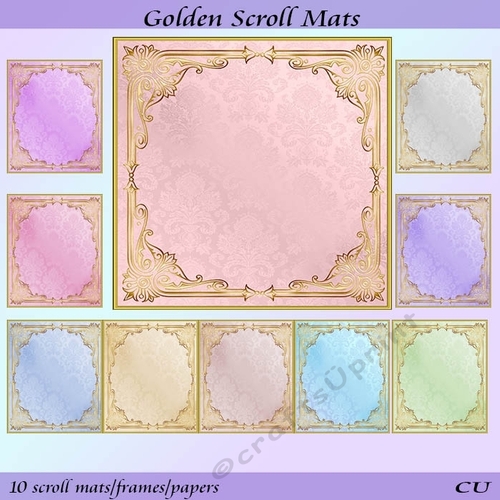 Golden Scroll Mats